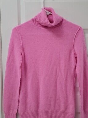 Aqua Pink Turtleneck Sweater